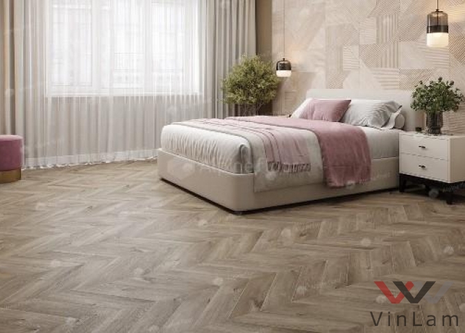 Фото №1 - Виниловая плитка ALPINE FLOOR CHEVRON LVT ДУБ НАТУРАЛЬНЫЙ ОТБЕЛЕННЫЙ ECO 20-3