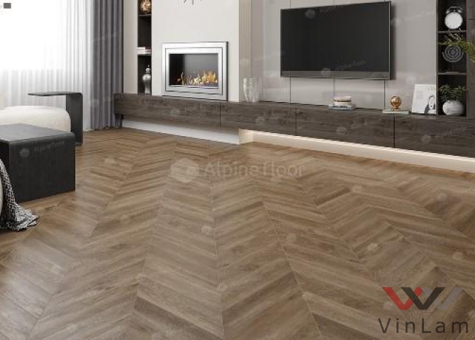 Фото №1 - Виниловая плитка ALPINE FLOOR CHEVRON LVT МАКАДАМИЯ ECO 20-5