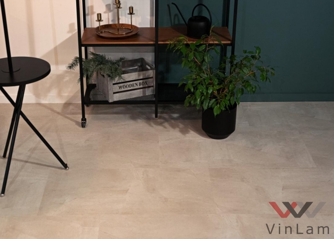 Фото №2 - Виниловая плитка CERAMO VINILAM STONE GLUE 71615 Бетон Белый