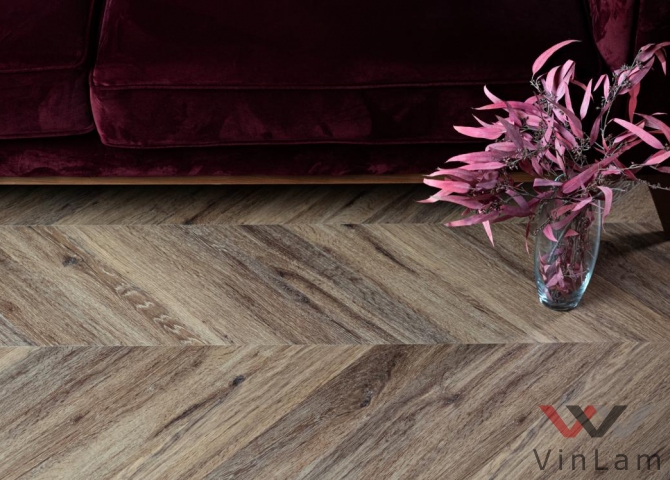 Фото №2 - Виниловая плитка VINILAM PARQUET CHEVRON I107516 Шеврон Лувр