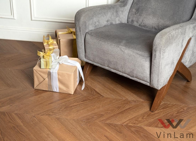 Фото №2 - Виниловая плитка VINILAM PARQUET CHEVRON I1651102 Шеврон Плезир