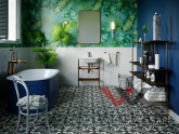 Фото №1 - Виниловое покрытие Invictus MAXIMUS DRYBACK TILE Victorian Treasure Charcoal - 99 - Decor