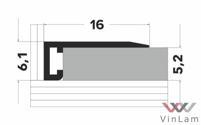 Антиплинтус (микроплинтус) Апл 01 2700 мм черный - фото 2