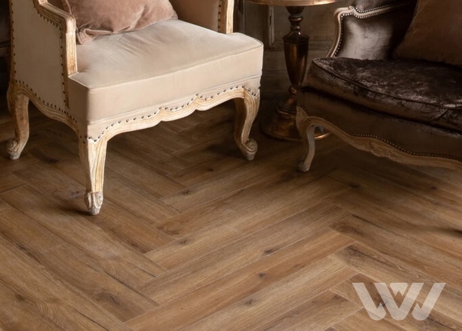 Фото №1 - SPC плитка VinilPol Herringbone 9933 Паркет Франческо Glue