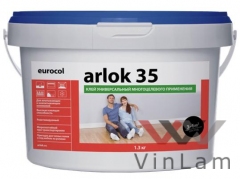 Клей Eurocol 35 Arlok водно-дисперсионный клей (LVT, SPC, WPC) 1,3кг