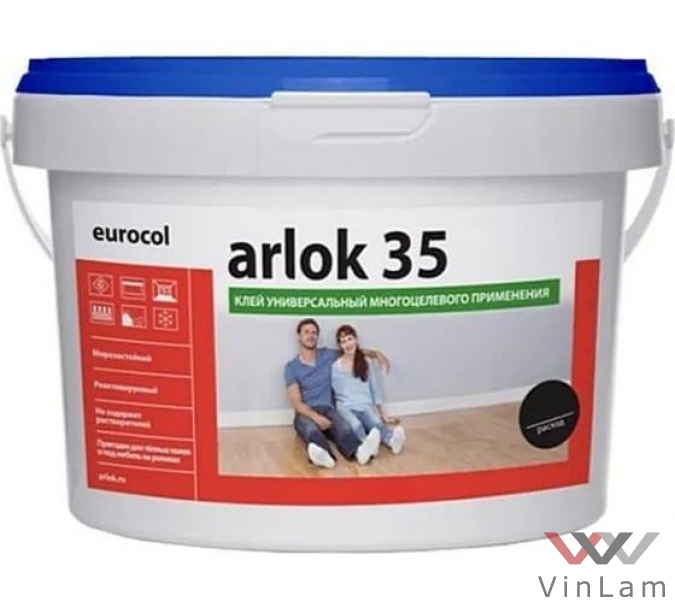 Клей Eurocol 35 Arlok водно-дисперсионный клей (LVT, SPC, WPC) 3,5кг - фото 2