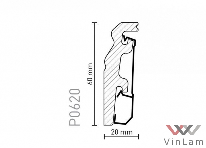 Фото №2 - Плинтус Arbiton VEGA Р 0620  2,4 м