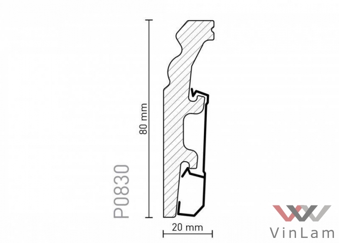 Фото №2 - Плинтус Arbiton VEGA Р 0830  2,4 м