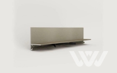 Микроплинтус MICRO L MAX Золото анодированное 2450