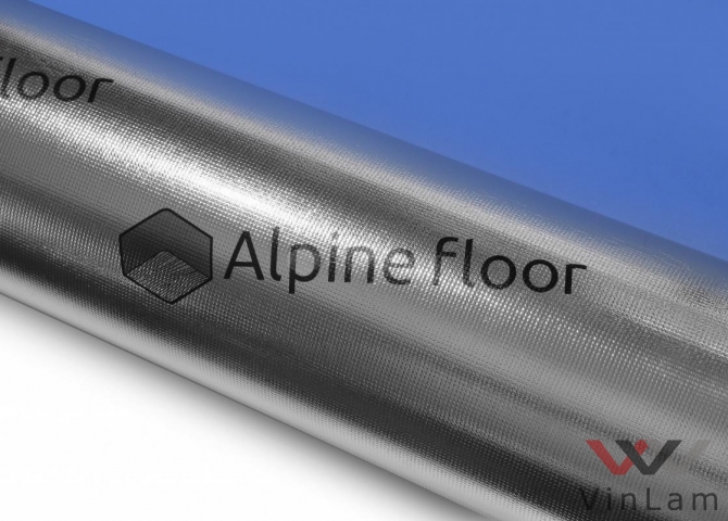 Фото №1 - Подложка ALPINE FLOOR Silver Foil Blue EVA