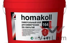 Клей Homakoll 164 prof водно-дисперсионный клей (LVT, SPC, WPC) 1,3 кг