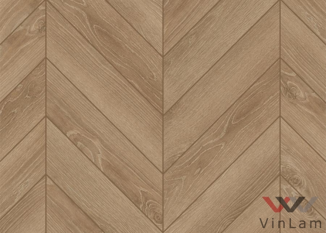 Фото №1 - Виниловая плитка Aberhof CHEVRON VERDUN OAK