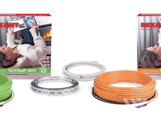 Фото №1 - Теплый пол Standard RND-160-2400 2400Вт, 160м, 15,0-20,0м² двухжильный REXANT