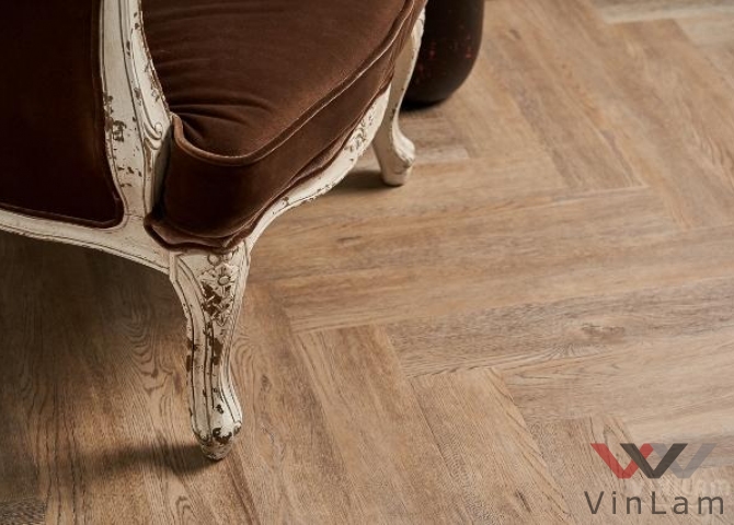 Фото №5 - Виниловая плитка VINILAM PARQUET Herringbone GD11133 Паркет Северный Glue