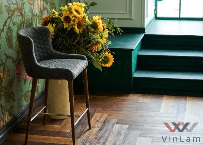 Фото №4 - Виниловая плитка VINILAM PARQUET Herringbone GD11155 Паркет Парижский Glue