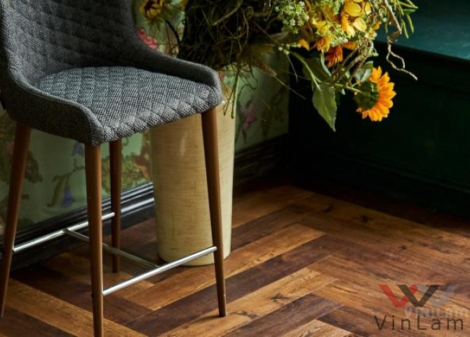 Фото №2 - Виниловая плитка VINILAM PARQUET Herringbone GD11155 Паркет Парижский Glue