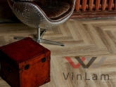 Фото №1 - Виниловая плитка VINILAM PARQUET Herringbone GD11166 Паркет Классический Glue