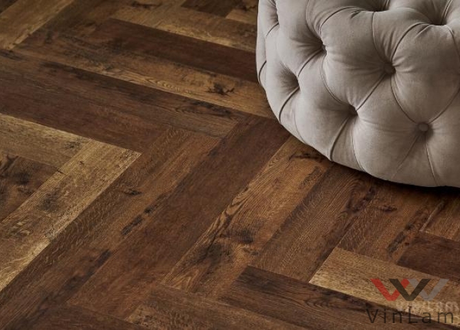 Фото №4 - Виниловая плитка VINILAM PARQUET Herringbone GD11177 Паркет Версальский Glue