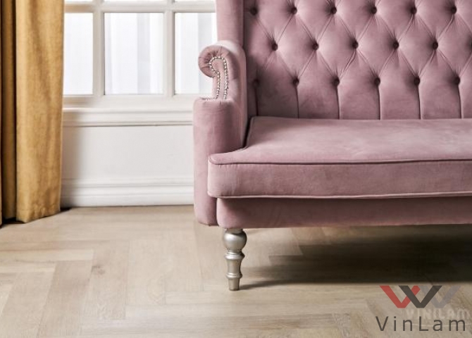 Фото №1 - Виниловая плитка VINILAM PARQUET Herringbone GD11188 Паркет Скандинавский Glue