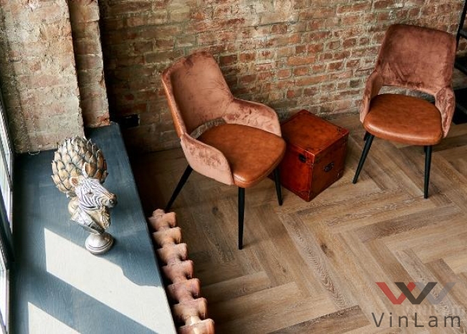 Фото №3 - Виниловая плитка VINILAM PARQUET Herringbone GD11199 Паркет Венецианский Glue