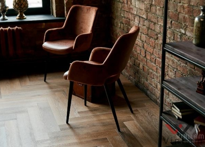 Фото №2 - Виниловая плитка VINILAM PARQUET Herringbone GD11199 Паркет Венецианский Glue