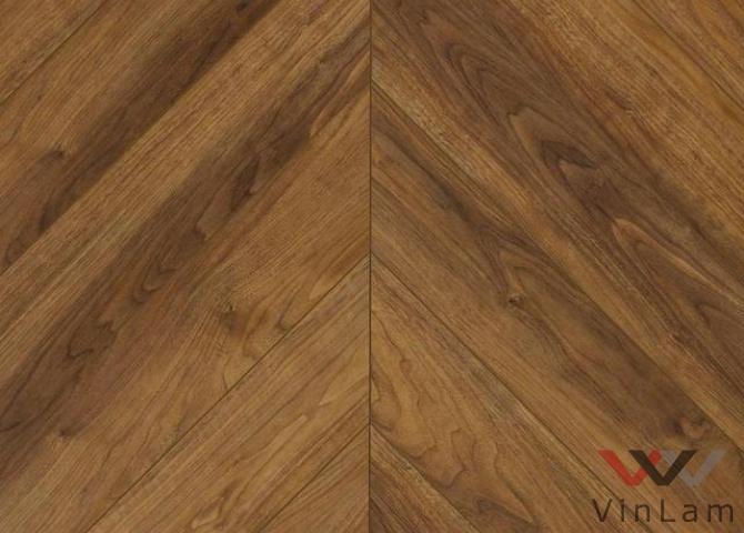 Фото №1 - LVT плитка My Step AQUA LVT елка шеврон MSAG08 Walnut Tela (Орех Тела)