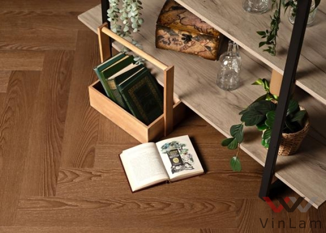 Фото №4 - Виниловая плитка VINILAM PARQUET Herringbone GD11200 Паркет Винсент Glue