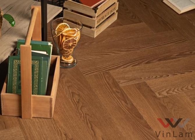 Фото №5 - Виниловая плитка VINILAM PARQUET Herringbone GD11200 Паркет Винсент Glue