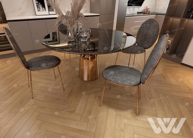 Фото №1 - Ламинат Alpine Floor Herringbone 12 Дуб Молизе LF105-08