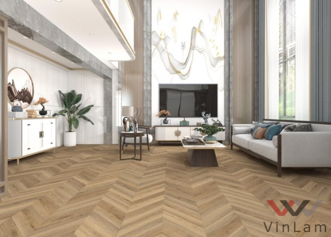 Фото №1 - Виниловая плитка DAMY FLOOR Chevron LVT DF10-Ch-LVT Сен-Клу