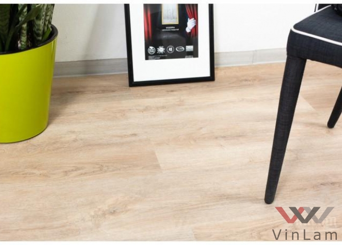 Фото №1 - Виниловая плитка VINILAM CERAMO VINILAM WOOD 5548 Дуб Брюз