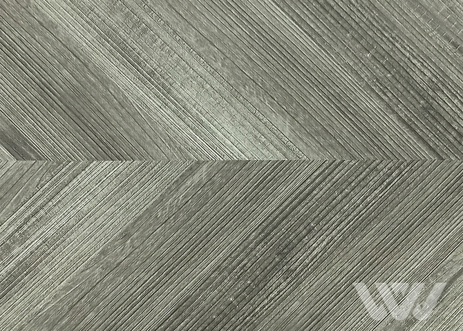 Фото №1 - Плавающее пробковое напольное покрытие c HD печатью IberCork Шеврон грис 1164х194х10мм