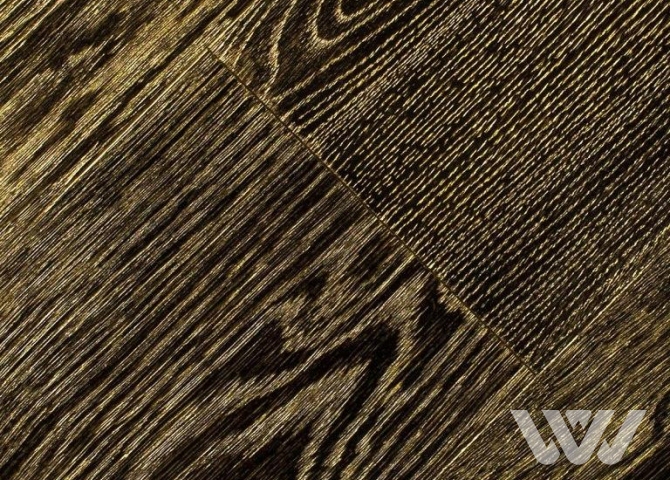 Фото №1 - Инженерная доска Vecchio Parquet Модерн Дуб черный золото