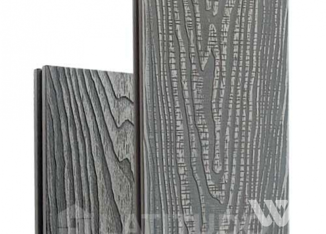 Фото №1 - Террасная доска Latitudo 3D-Wood Серый
