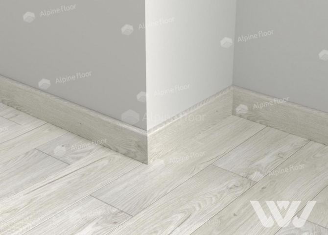 Фото №1 - Плинтус Alpine Floor Parquet Light Снежный SK 13-11