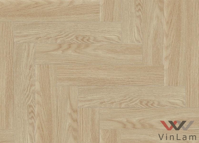 Фото №2 - Виниловый ламинат FloorFactor HERRINGBONE Beige Smoke Oak HB 04