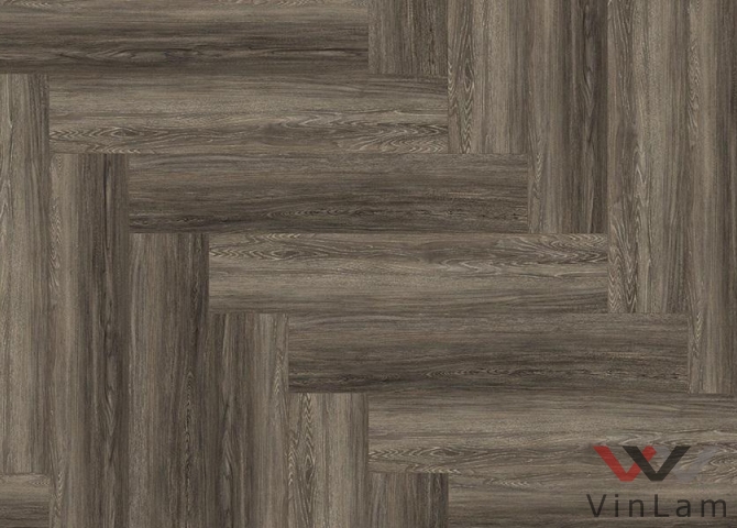 Фото №2 - Виниловый ламинат FloorFactor HERRINGBONE Brushed Smoke Oak HB 17