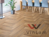 Фото №1 - Виниловый ламинат FloorFactor HERRINGBONE Tobacco Brown Oak HB 15